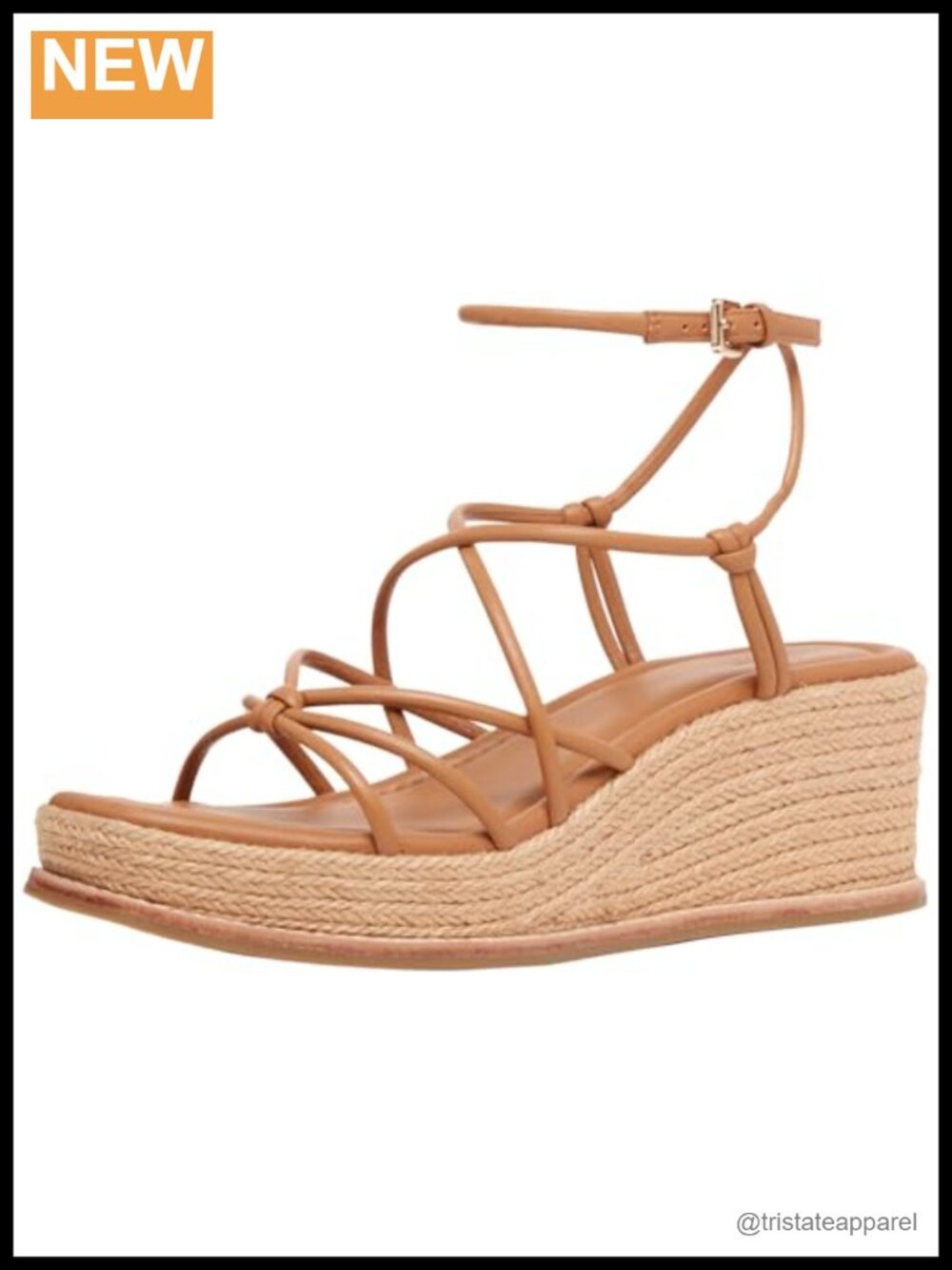 PAIGE Julia Leather Wedge Sandals Jute-Wrapped Platform